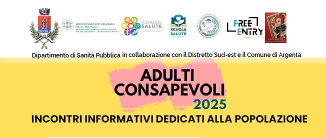 Argenta, prevenzione al centro: al via una serie di eventi di informazione e sensibilizzazione rivolti a giovani e adulti consapevoli Argenta, prevenzione al centro: al via una serie di eventi di informazione e sensibilizzazione rivolti a giovani e adulti consapevoli
